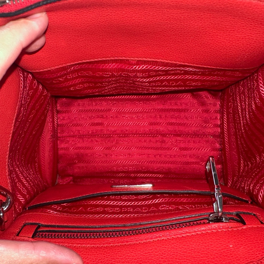 Prada Glace Calf Twin Pocket Tote- Pristine Condition - Picture 4 of 5